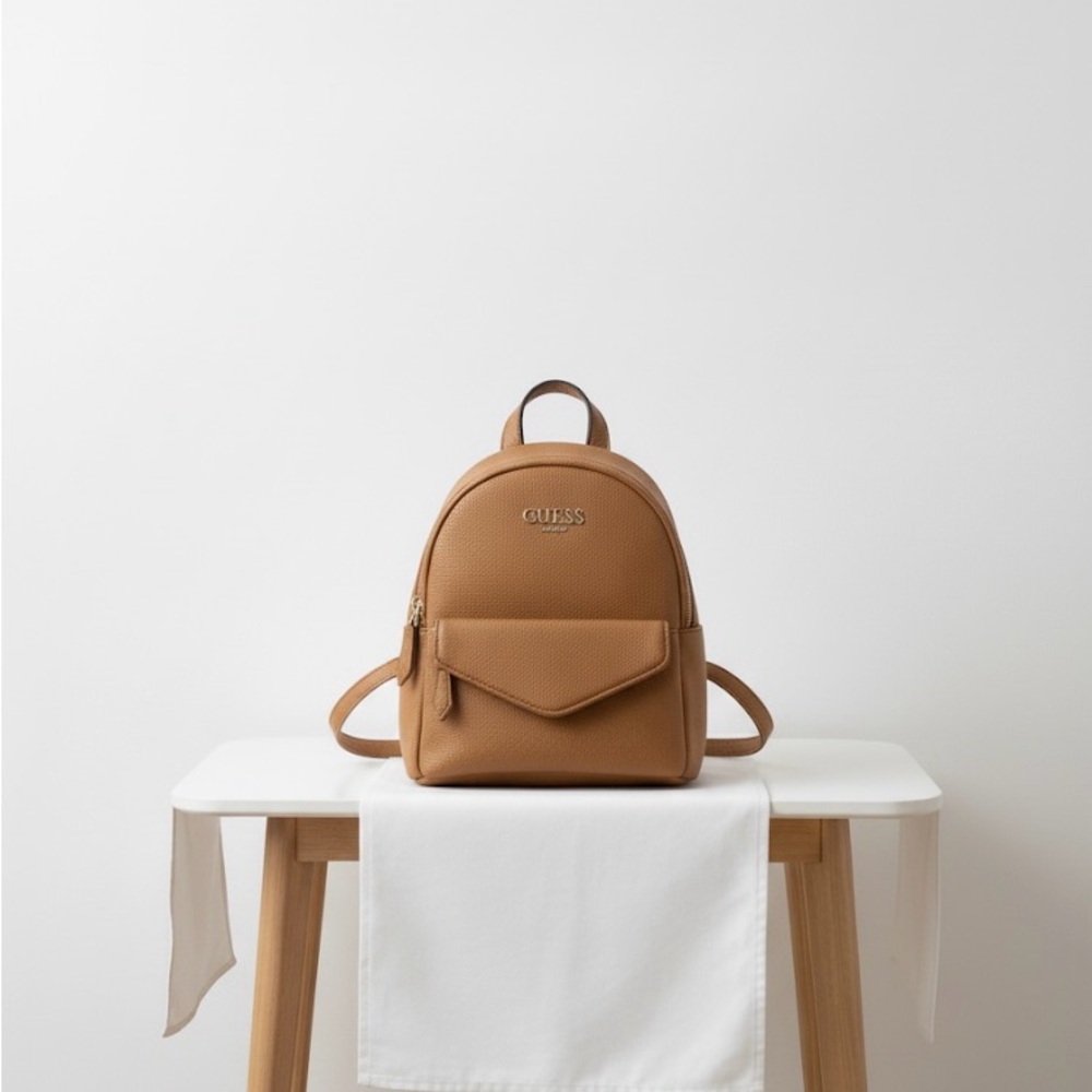 Guess Camel Backpack with Front Pocket